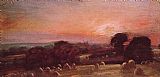 John Constable A Hayfield at East Bergholt painting